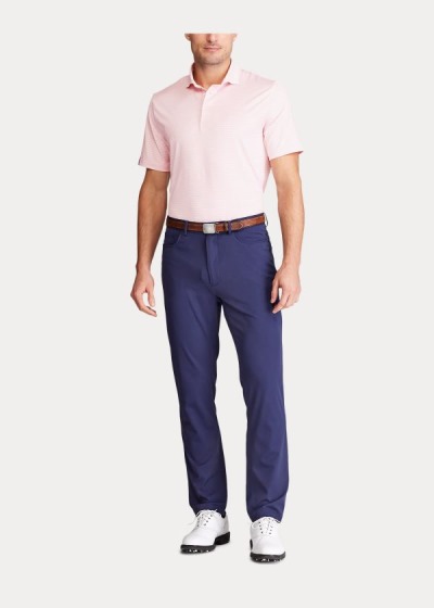 Polos Ralph Lauren Hombre Rosas Claro / Blancos - Classic Fit Performance - BALPH8476